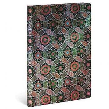 Paperblanks Cuadernos de Tapa Dura Chakra | Rayado | Midi (130 × 180 mm) (Sacred Tibetan Textiles