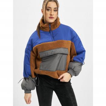 Urban Classics Women's Sherpa 3-Tone Pullover Jacket - 5XL