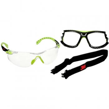 Gafas de Seguridad 3M Solus S1201SGAF-TSKT con Protección Antivaho Verde y Negro