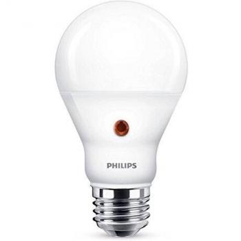 Philips Bombilla LED con Sensor E27, 7.5 W, luz blanca