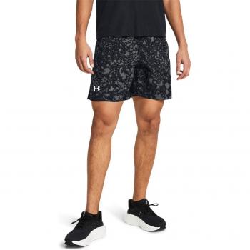Short de hombre Under Armour Launch Unlined 18 cm negro gris - XL