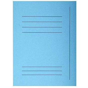 Exacompta 235006E - Lote de 50 Subcarpetas Super 250 Impresas y con 3 Solapas, Color Azul Claro