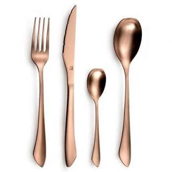 AMEFA Coffret de 16 couverts Gamme Instinct - Acier inox - Cuivre mat