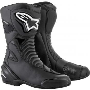Alpinestars SMX S Waterproof Motorcycle Boots - Black Size 40