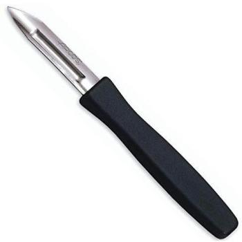 Arcos Serie Gadgets, Cuchillo Mondador Pelapatatas, Hoja de Acero Inoxidable de 60 mm, Mango de Polipropileno Color Negro