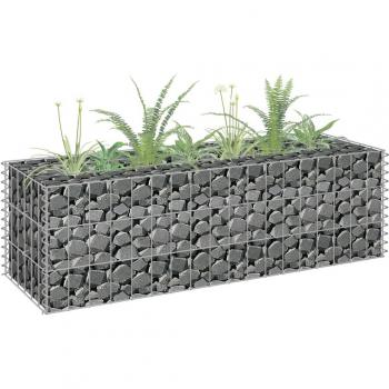 Gabion Raised Bed Galvanised Steel 90x30x30 cm