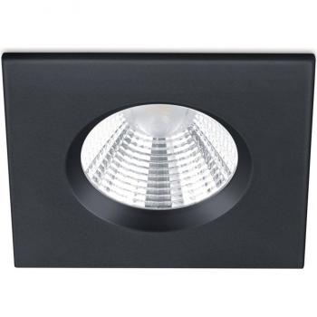 Foco Empotrable Cuadrado LED Zagros Negro 5W 345lm IP65 3000K