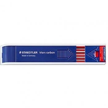 Staedtler Mars Lumochrom 204 - Estuche de 12 Minas de Color Rojo