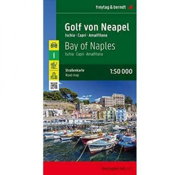 Mapa de carreteras del Golfo de Nápoles - Ischia - Capri - Amalfitana 1:50.000
