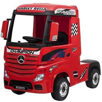 Devessport - Camión eléctrico para niños con Mando de Control Remoto - Mercedes Actros - Camión teledirigido con batería - Ideal para niños de 3 a 8 años