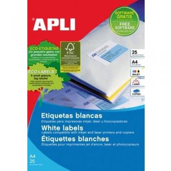 Apli Paper 1214 Etiquetas Adhesivas Multifunción 105x37 25H