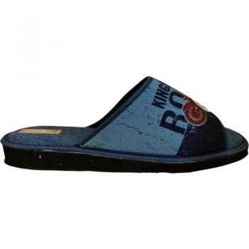 Zapatilla de Casa Amoros Moto - Cómoda y Fabricada en España, Calzado de casa de Hombre OTRAS MARCAS MOTO AZUL