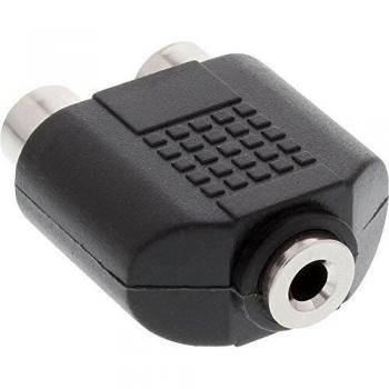 Adaptador de Audio InLine® 3,5mm Mono a 2x RCA (Cinch)