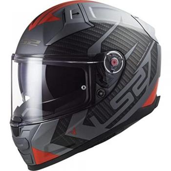 Casco Integral LS2 FF811 Vector II Splitter Titanio Mate/Rojo