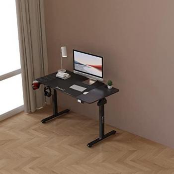 Escritorio Eléctrico Ajustable en Altura Pro.tec Stryn 72-117 x 120 x 60 cm Aglomerado y Acero Negro