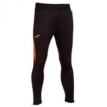 Pantalón largo de fútbol Joma Championship VII negro y naranja para hombre y niño