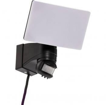 Prios Avayah Proyector LED de pared para exteriores con sensor, lámpara de pared exterior moderna en negro, fabricada en aluminio, 1 llama