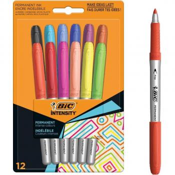 Pack de 12 Rotuladores Permanentes Intensity BIC