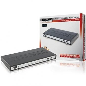 4x2 HDMI Matrix Switch - Black