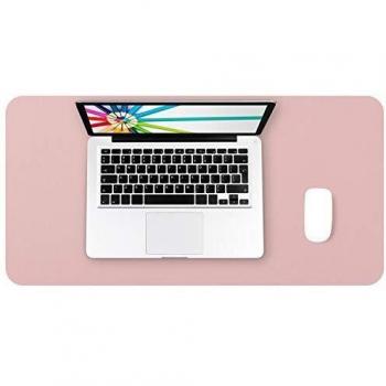 DOBAOJIA Alfombrilla de Ratón Extendida Mousepad Tapete de Escritura Estera Oficina Alfombrilla de Escritorio Protector Escritorio, Cuero PU Impermeable + Gamuza Antideslizante