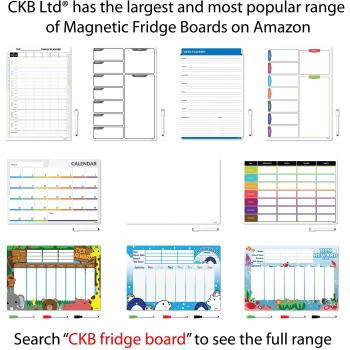 CKB Ltd® - Pizarra blanca magnética para frigorífico