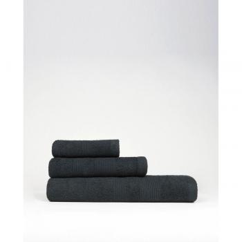 Juego de 3 Toallas Economic Negro LlarTextil - A Eligir el Tamaño de la Toalla Grande