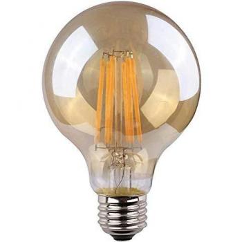 Edm 98626 Bombilla Globo Filamento Led Cristal Vintage, Luz Calida