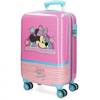 Disney Minnie Pink Vibes Maleta de cabina Rosa 37x55x20 cms Rígida ABS Cierre combinación 32L 2,5Kgs 4 ruedas dobles Equipaje de Mano