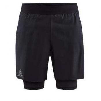 Pantalón corto para hombre Craft PRO TRAIL 2IN1 (Negro)
