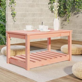 Mesa de jardín en madera maciza de pino y abeto de Douglas 82,5x50,5x45 cm Marrón