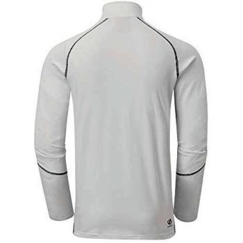 Dare 2b Interfused Core Stretch Lightweight Quick Drying Half Zip Top Capa Intermedia elástica, Hombre, Blanco, XX-Large
