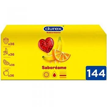 Durex Preservativos Saboreame con Sabores Afrutados - Pack 144 Condones