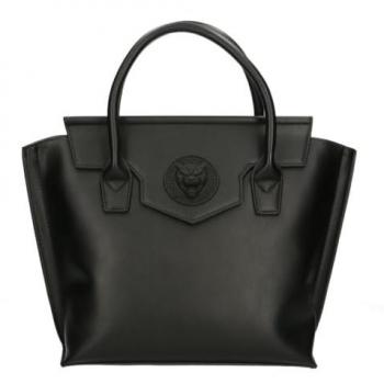 Plein Sport Women's Black Polyethylene Designer Handbag with Magnetic Closure