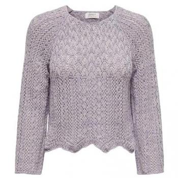ONLY Women's 3/4 Sleeve Knitted Sweater Nola Life in Lavender