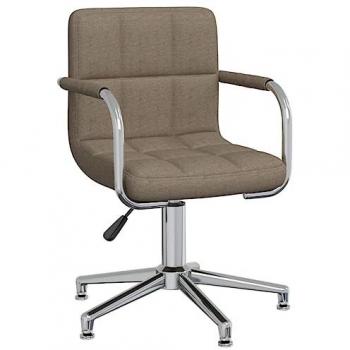 Silla de oficina giratoria tela gris taupé
