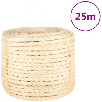 Cuerda de sisal trenzada de 14mm para trincaje, amarre y decoración - Disponible en longitudes de 3 a 20 metros