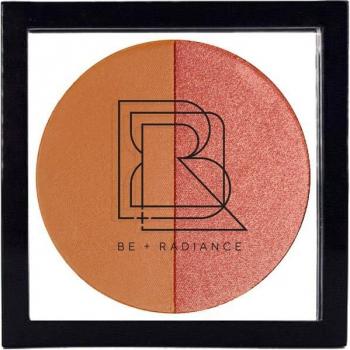 BE + Radiance - Set de maquillaje facial con polvo probiótico y iluminador No. 50 - DEEP TAN/NEUTRAL + ROSE G, 10 g