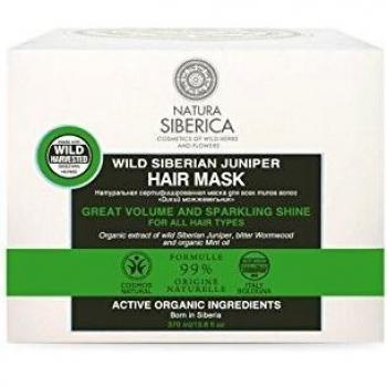 Natura Siberica Mascarilla Capilar de Enebro Silvestre Siberiano Gran Volumen y Brillo - 120 ml