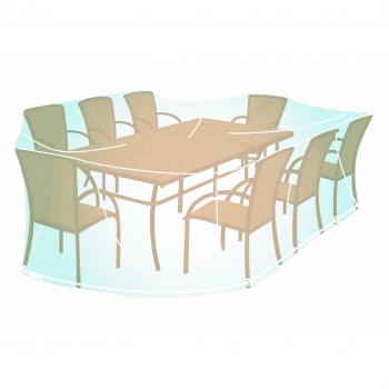 Campingaz 205693 - Funda rectangular tamaño XL para conjunto de mesa y sillas de jardín