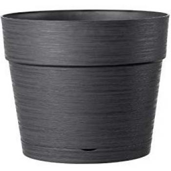 Jarrón Maceta Auto Riego Plástico Antracita Ø 29 cm