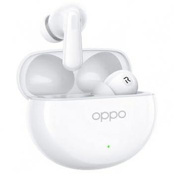 Auriculares Inalámbricos Oppo Enco Air4 con Cancelación de Ruido Activa, Sonido Envolvente, 12h de Autonomía y Resistencia IP55 - Blanco