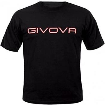 Givova Spot Unisex Cotton T-Shirt - Black 2XL