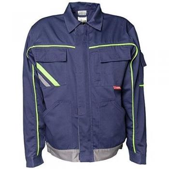 Planam 2413026 - Chaqueta bund v1 visline, tamaño 26, azul marino/amarillo/zinc