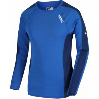 Regatta Beru Merino Wool Super Soft Odour Controlling Long Sleeve Wicking Base Layer Top Capa, Hombre, Oxford Azul/Prussian, XL