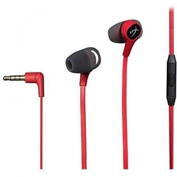 HyperX Earbuds – Auriculares con micrófono Integrado, color rojo