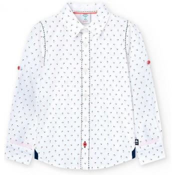 Camisa popelín estampada de niño Boboli 738389 BLANCO