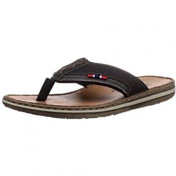 Infradito Rieker Hombre Negros Casual Sintético y Textil, Talla 41 EU (7.5 UK)