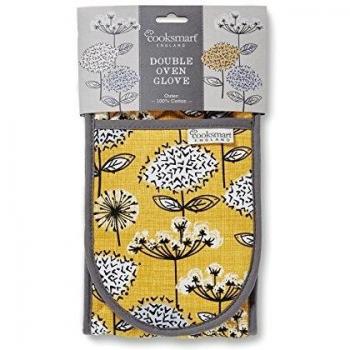 Cooksmart Double Oven Glove, Cotton, Mustard, One