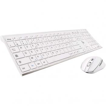 Pack Teclado y Ratón Inalámbricos BLUESTORK Grapheme Blanco