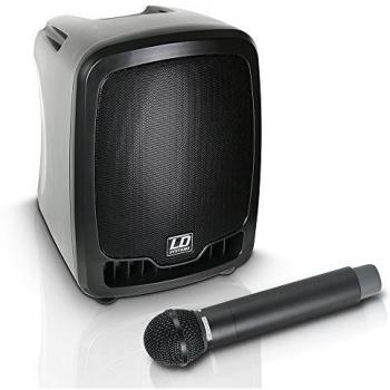 Altavoz PA Portátil LD Systems Roadboy 65 con Microfono Inalámbrico, 30/100 W, Batería Integrada